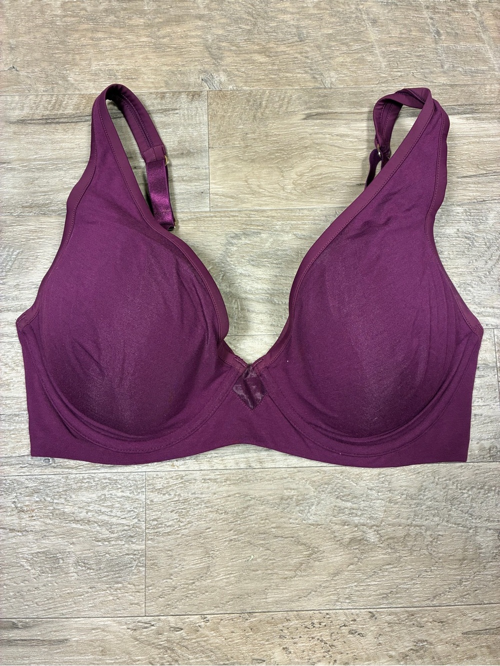 ThirdLove 24/7 Cotton Plunge Bra Purple